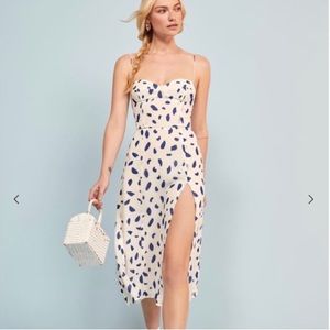 Reformation Juliette Dress, size 6, blue / white